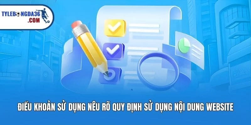 Điều khoản sử dụng nêu rõ quy định sử dụng nội dung website