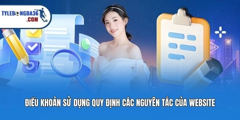 Điều khoản sử dụng quy định các nguyên tắc của website