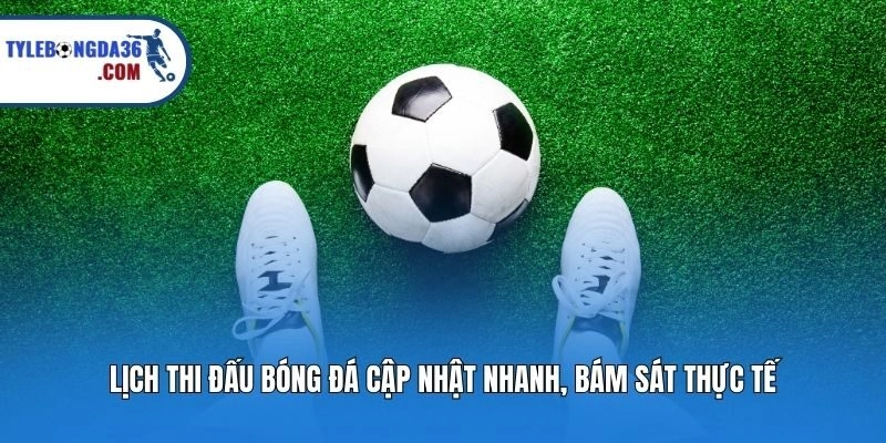 Lịch thi đấu bóng đá cập nhật nhanh, bám sát thực tế