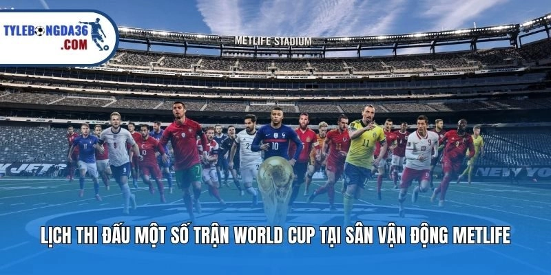 Lịch thi đấu một số trận World Cup tại sân vận động MetLife