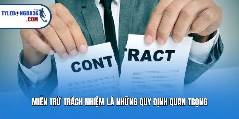 Miễn trừ trách nhiệm là những quy định quan trọng